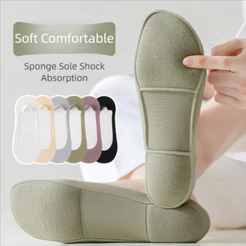 Meias Náuticas Femininas De Algodão Fascite Plantar Sapatos Palmilha Palmilhas Para Pés Absorção De Choque À