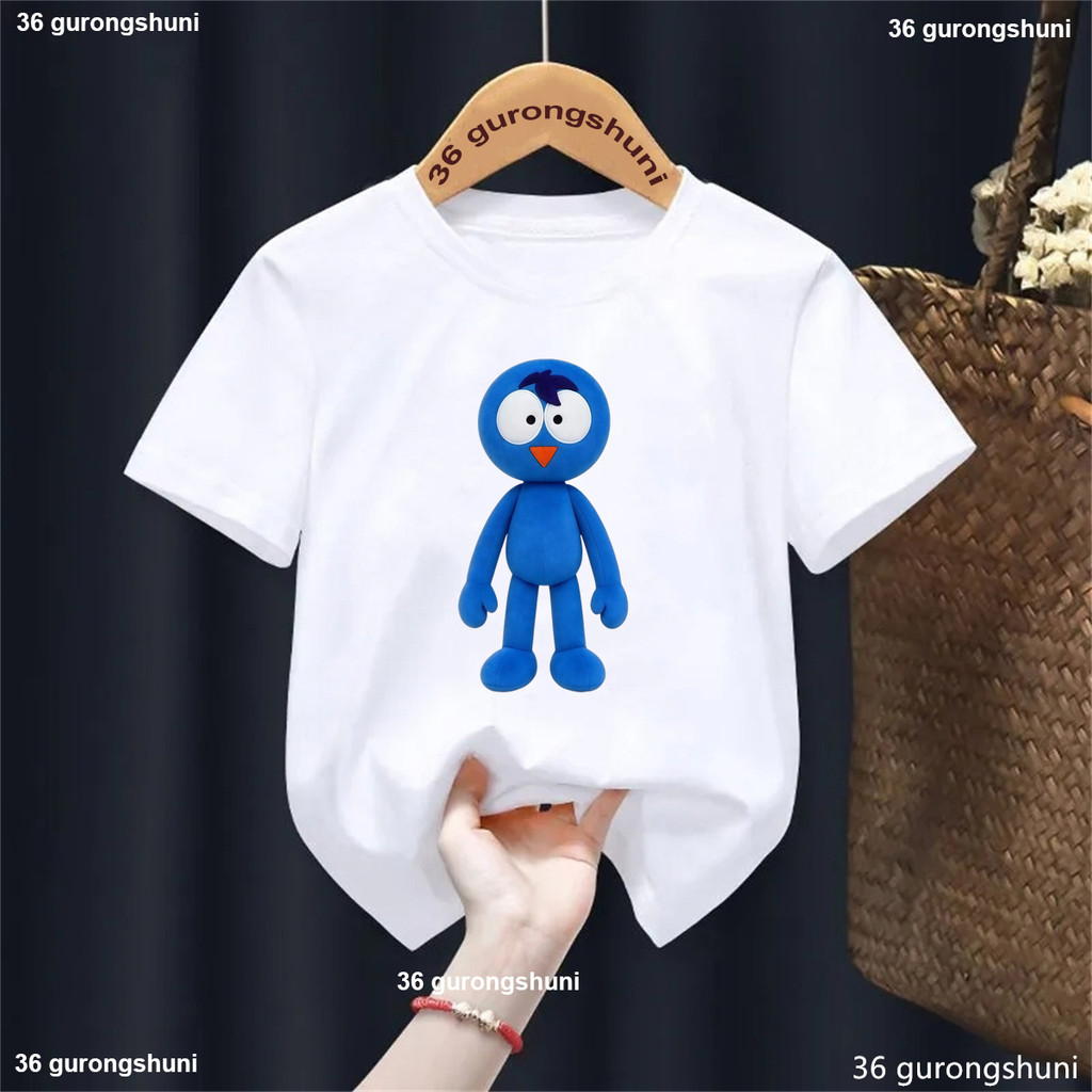Novas Crianças Camiseta Endacopia Personagens Do Jogo Impressão Gráfica Camisetas Meninos/Meninas Moda Manga Curta Sólid