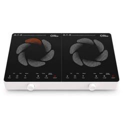 Fogão Cooktop 2 Bocas Indução Portátil 3500W Bivolt Sou Energy - Fogão Elétrico Mesa Digital e Timer