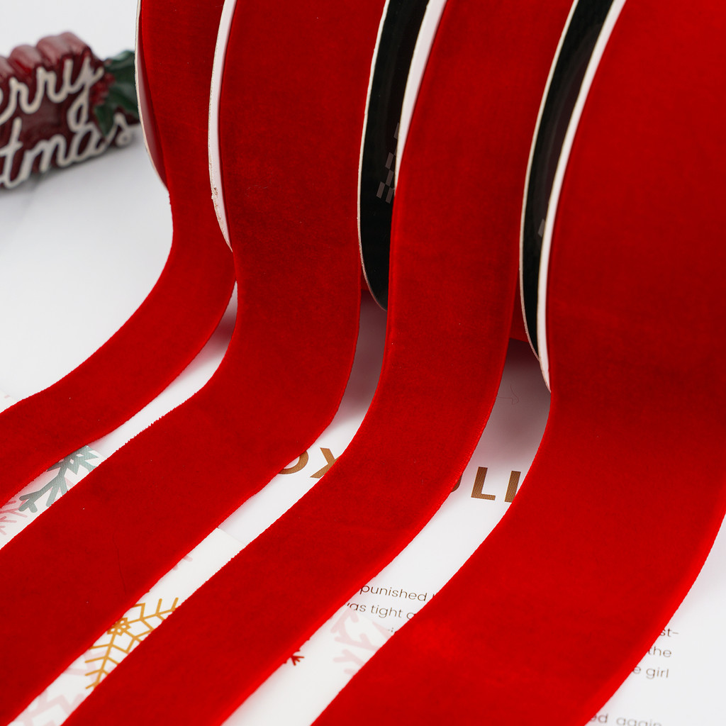 Bens de cozimento natal grande fita de veludo vermelho reunindo fita ouro veludo arco caixa de presente decoração de vel