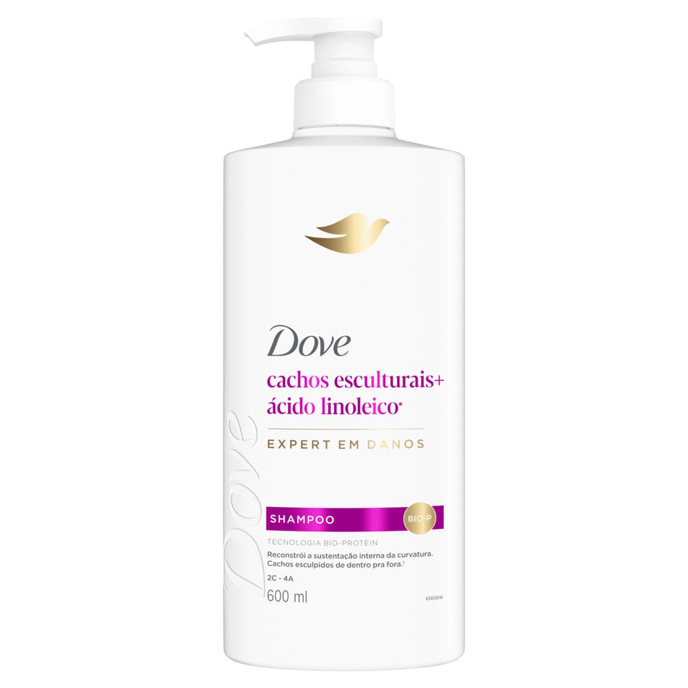 Shampoo Dove Cachos Esculturais + Ácido Linoleico 600ml