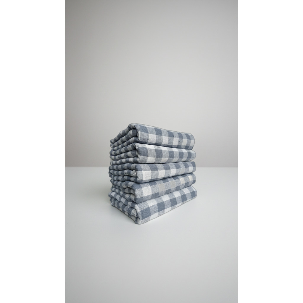 Kit 20 Panos de Chão Xadrez 40x65cm 100% Algodão