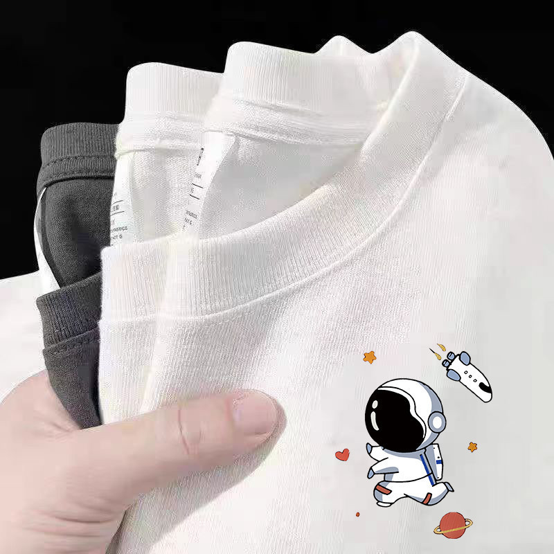 [Camiseta Premium Algodão Puro]LA Plus Size Unissex-Oversized Confortável Estilo Casual Camiseta Tecido Respirável#16867