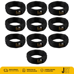 Kit 10kg Arame Recozido Torcido BWG18 1,24mm JST 10 Rolos de 1kg Ferragem