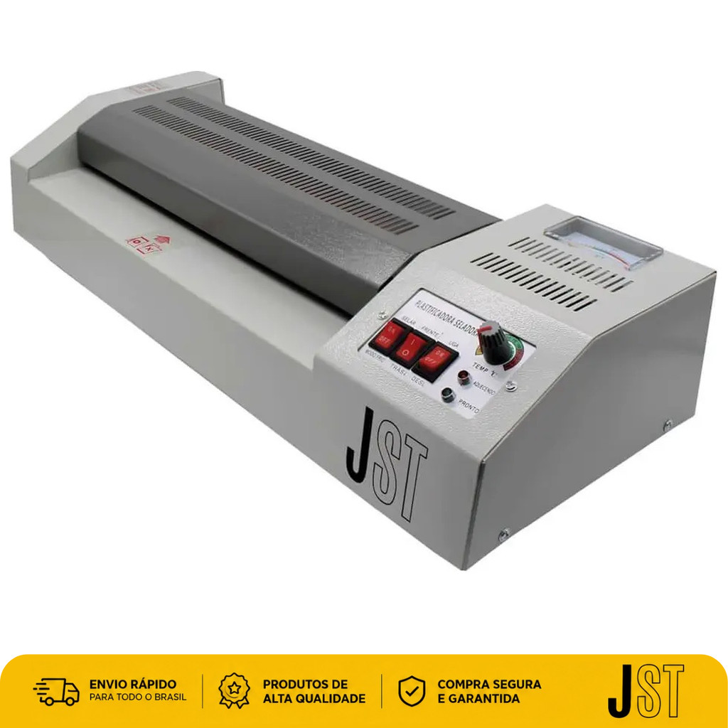 Plastificadora e Laminadora A3 PL-320 JST 127V Quente e Frio 4 Rolos 600W