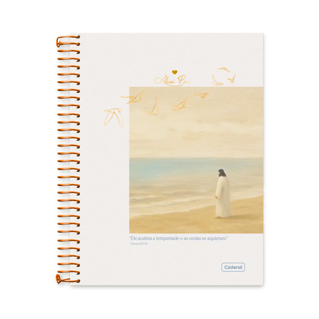 Caderno 15 Matérias Colegial Aba Pai 240 Folhas - CADERSIL Capa:Mar