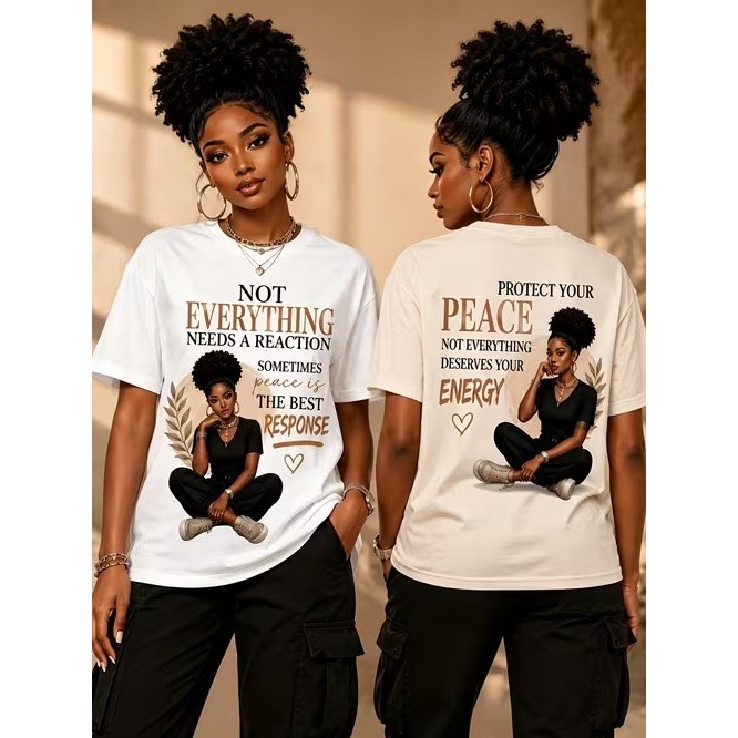 Camiseta Feminina Manga Curta Estampada Confortável Linda Moderna Estilosa Elegante para Moda Casual Tendência Verão