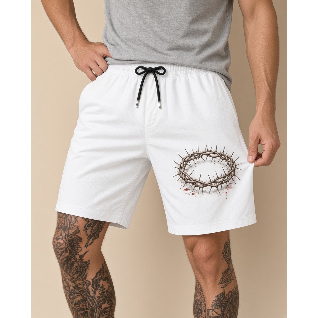 Short Moda Praia Masculino Bermuda Verão Tec Tell Coroa Espinho Academia Treino Corrida Musculacao Fit