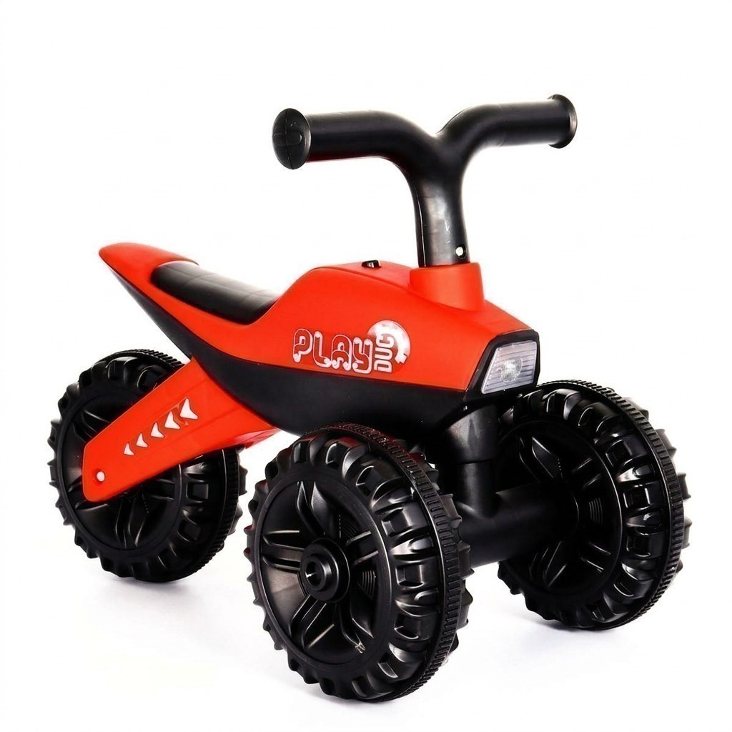 Imagem Triciclo Infantil 3 Rodas Motoca de Equilíbrio Com Luz E Som Rider até 30kg Vermelho Kababy
