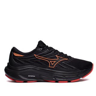 Tênis Masculino Mizuno Jet 8 Esportivo Dia a dia  Original Preto/Vermelho