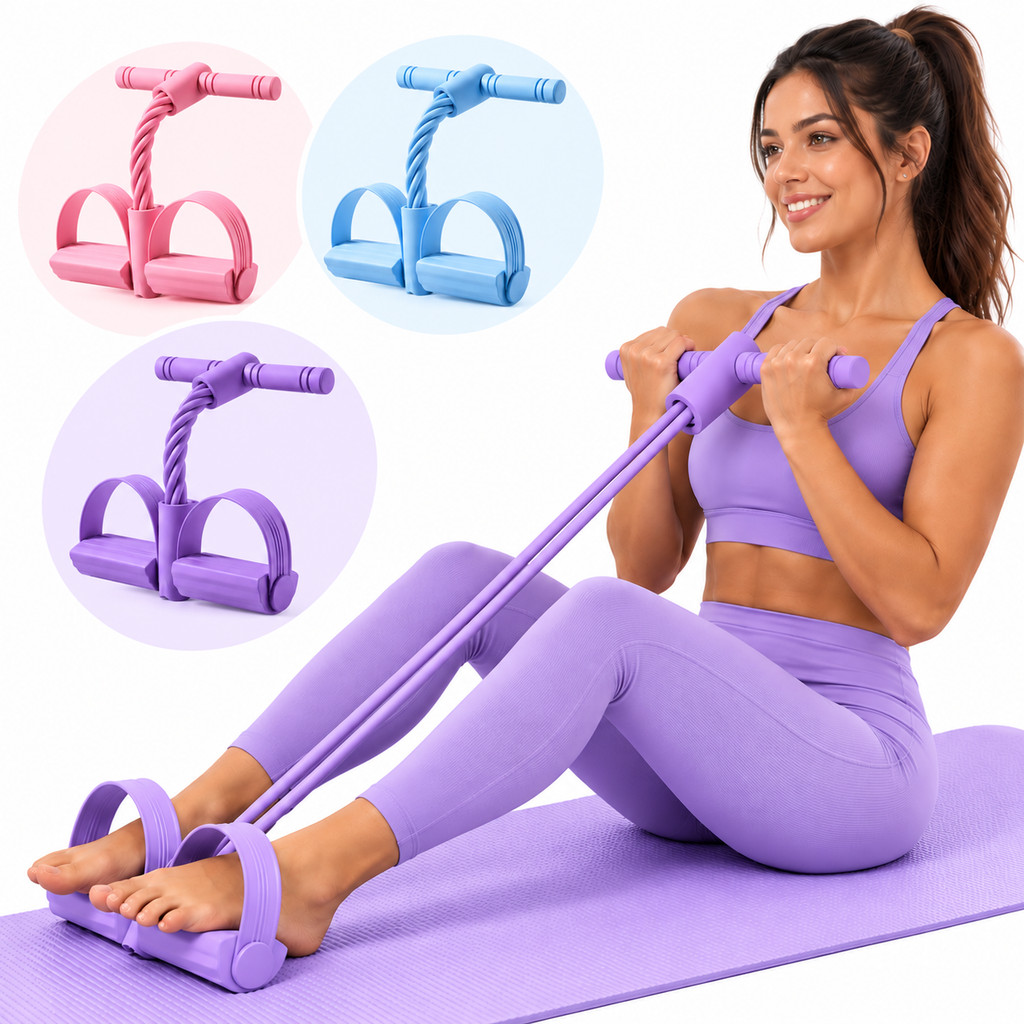 Elástico Extensor Pedal Fitness Musculação Pilates Treinamento Funcional