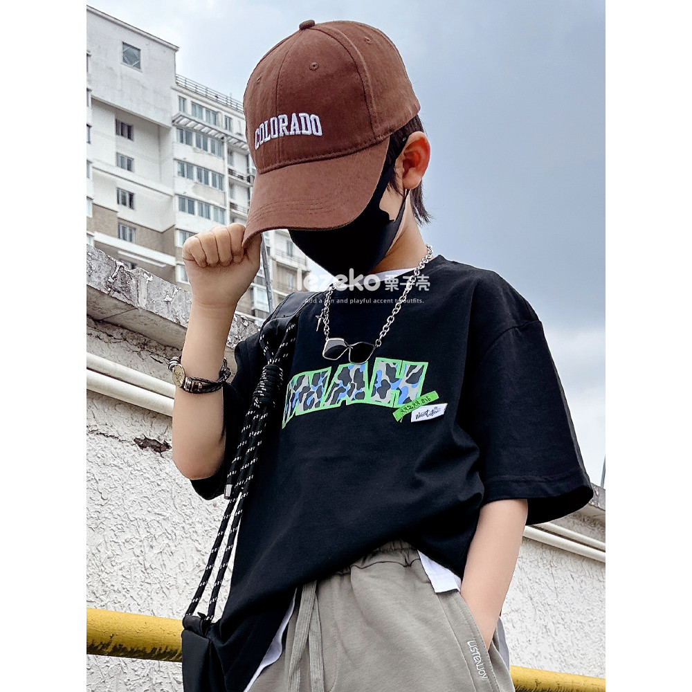 Crianças roupas infantis meninos meninas camiseta de manga curta verão 2024 novo estilo versão coreana crianças verão es