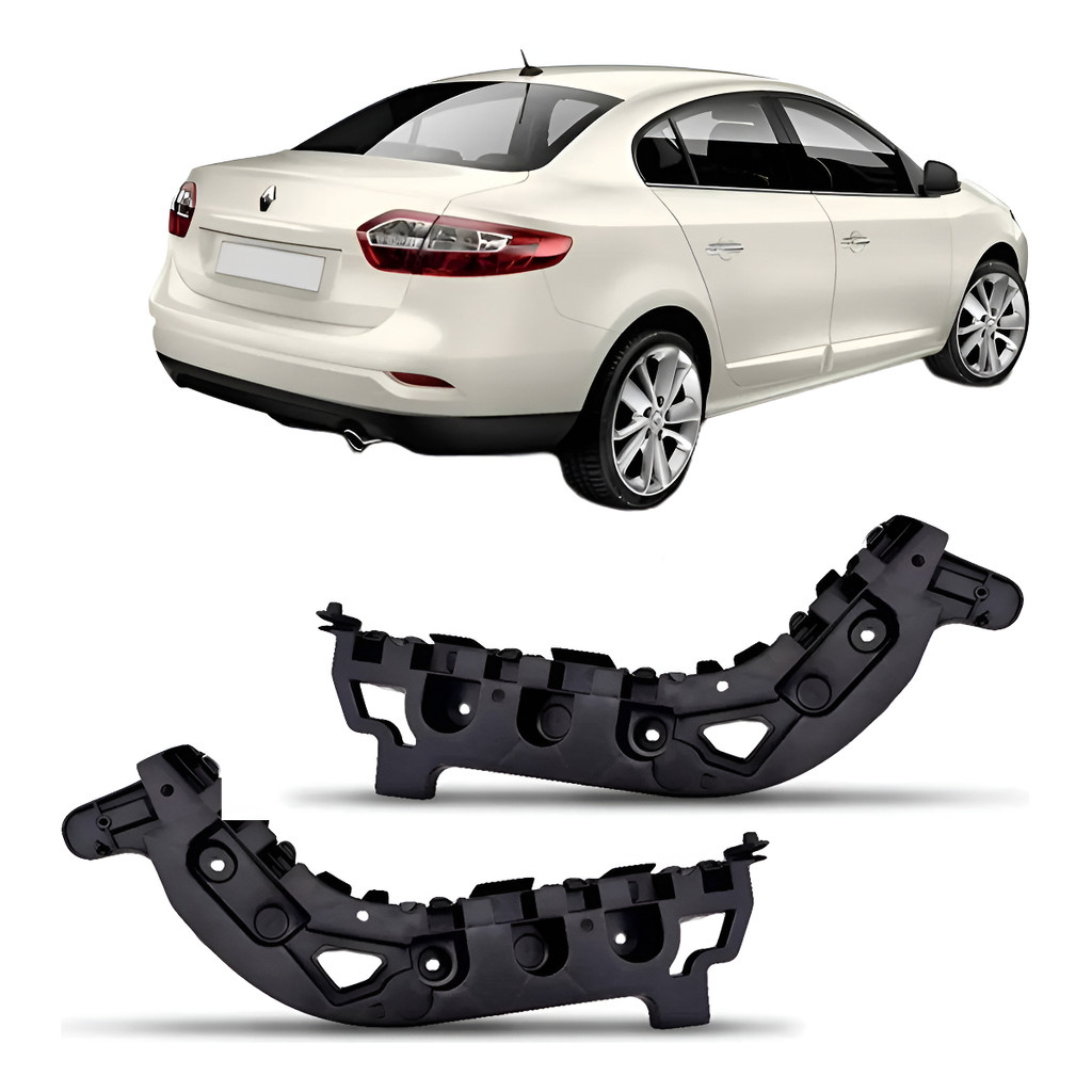 Par Guia Parachoque Traseiro Lateral Fluence 2010 11 Á 2016