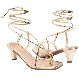 Saltinho Sandália Feminina Salto Fino Médio Delicado Confortavel Amarração em Oferta na Shopee