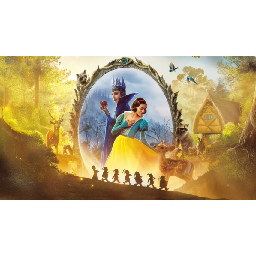 Top Painel branca de neve retangular de lona para decoração de festa de aniversário infantil. Várias medidas.