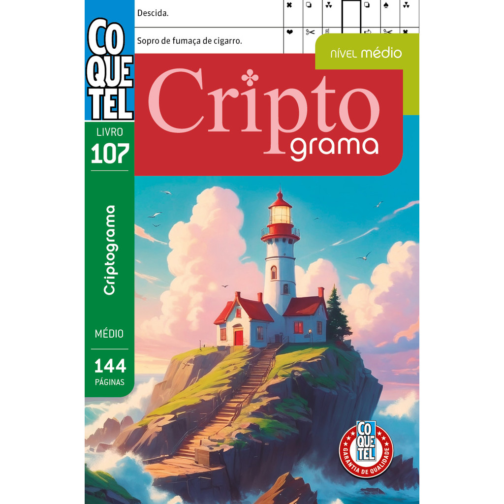 Livro Coquetel Criptograma 107 - ESTBH LIVROS NOVOS