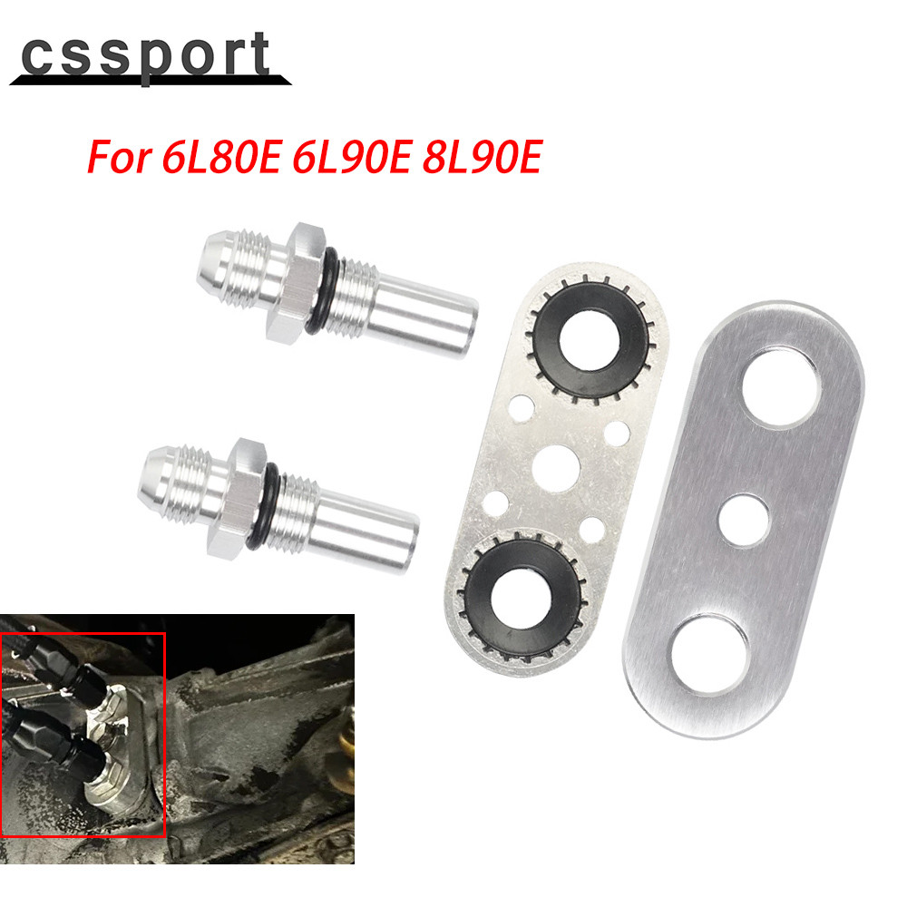 551121-6AN Conector De Linha De Vedação De Óleo , Placa Adaptadora Refrigerador De Transmissão De Mangueira Com Acessóri