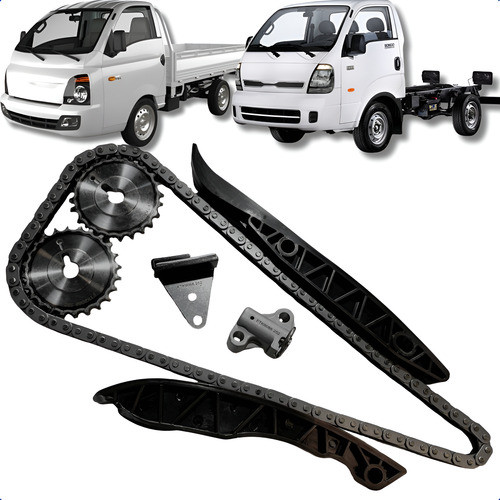 Kit Corrente de Distribuição Comando Motor Hr H100 Bongo K2500 2.5 2012 2013 2014 2015 2016