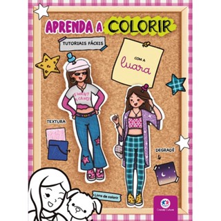 Livro Aprendendo a colorir com a Luara em Oferta na Shopee