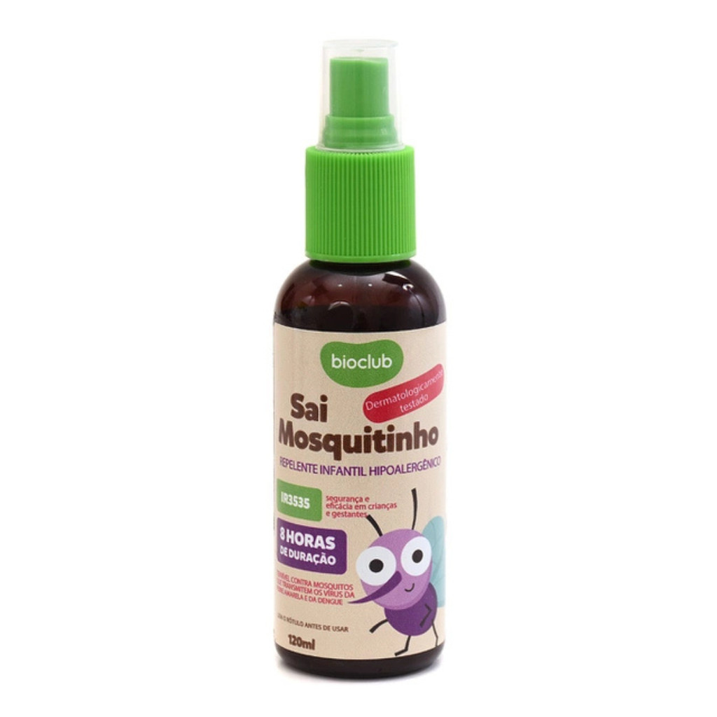 Repelente Natural de Uso FAMILIAR - Sai Mosquitinho Bioclub® 120ml