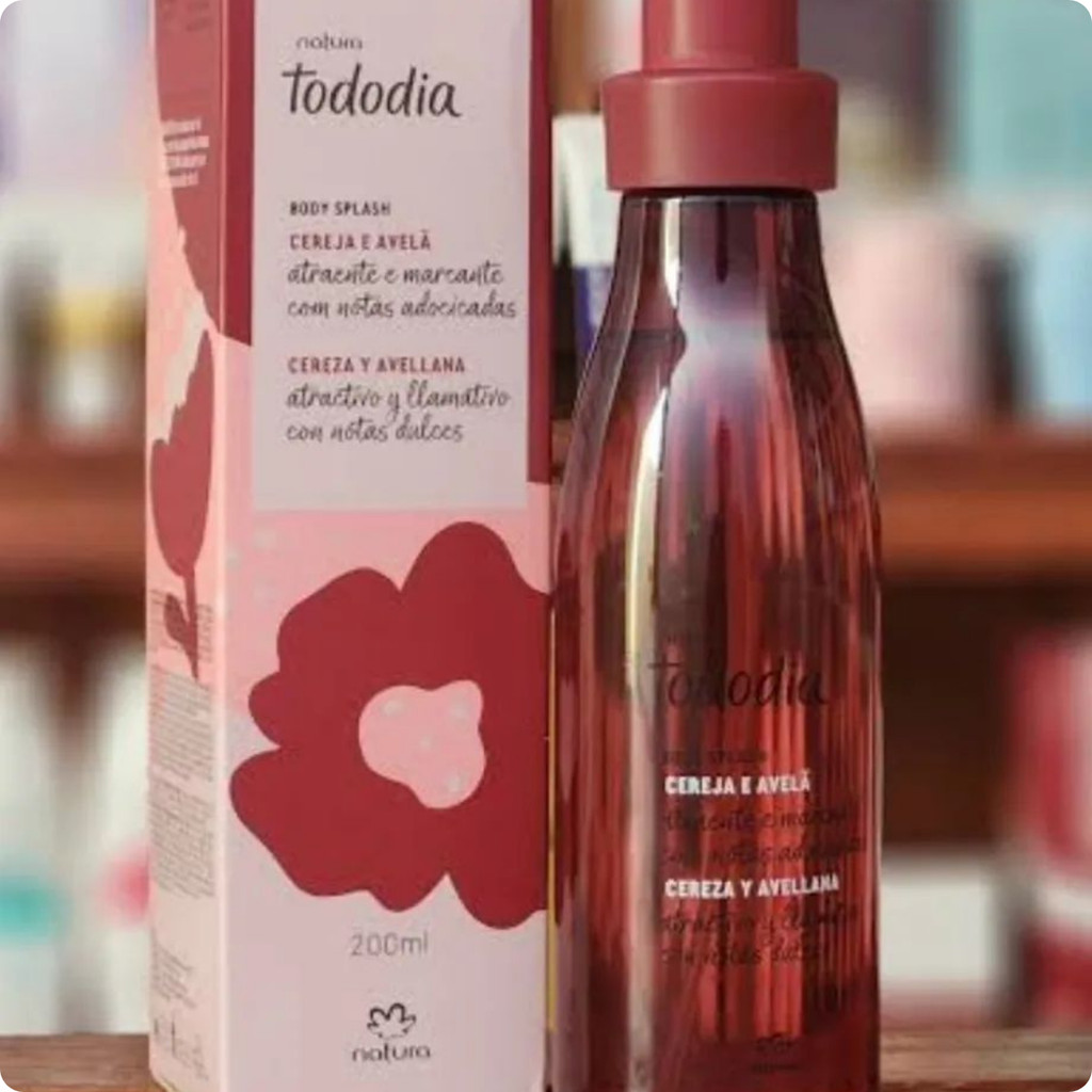 Body Splash Todo Dia Cereja e Avelã Natura 200ml