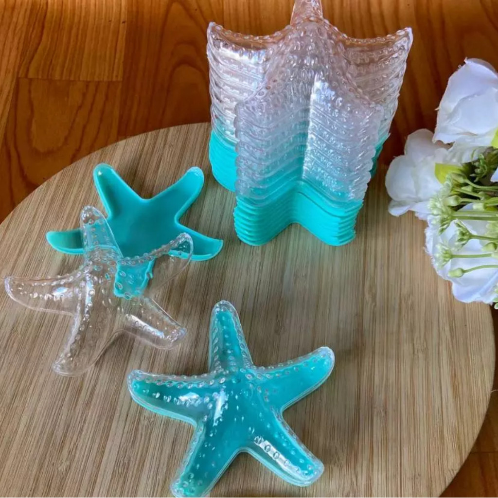 10 Lembrancinhas Estrelas do Mar Verde Tiffany ou Branco Fundo do Mar Porta Doces Decoração em Oferta na Shopee