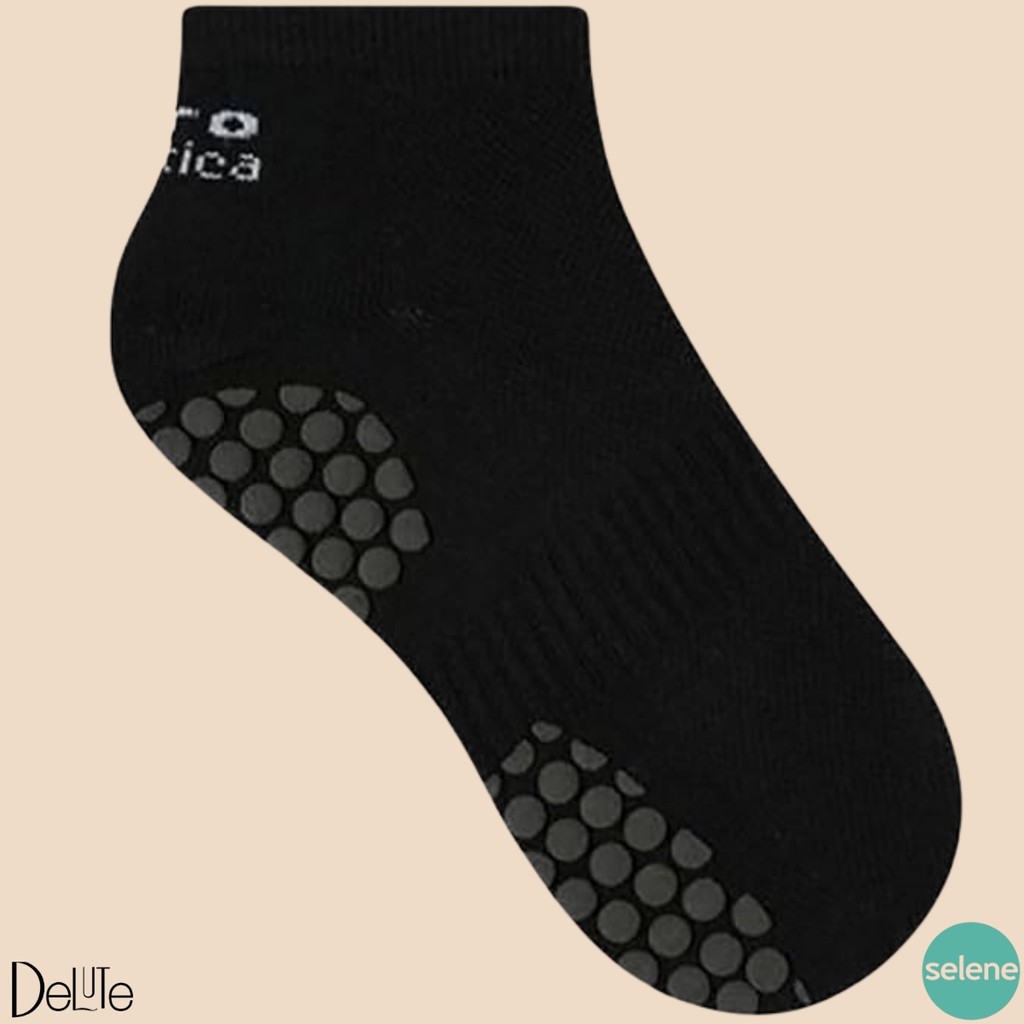 Meia Esportiva Selene Hidro Pilates Antiderrapante Confortável Segura e Respirável
