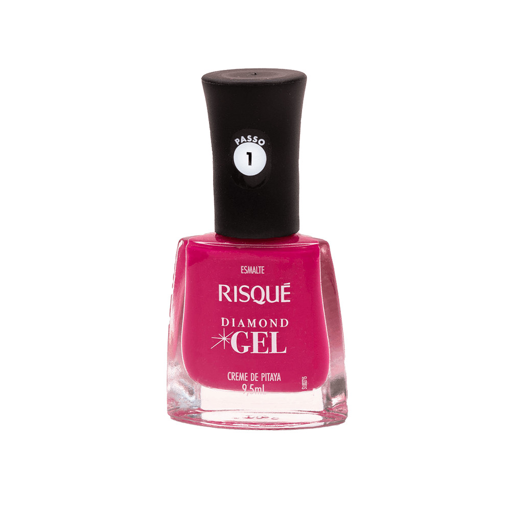 Esmalte Risqué Diamond Gel Creme de Pitaya Rosa Cremoso em Oferta na Shopee