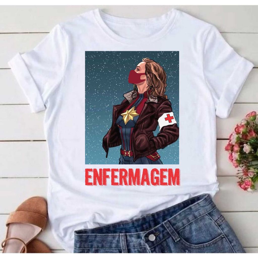 Camisa Tecnico de Enfermagem Enfermeira Enf Blusa 62 T-Shirt Camiseta  Blusa Feminina ou Masculina Unissex DR