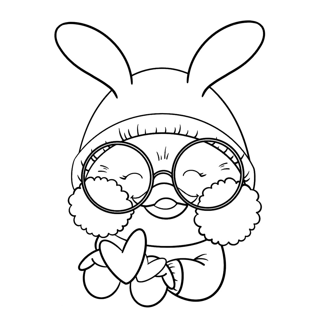 Kit 60 Desenhos de Paper Duck Para Colorir (Folhas Soltas) Folha A4 75g