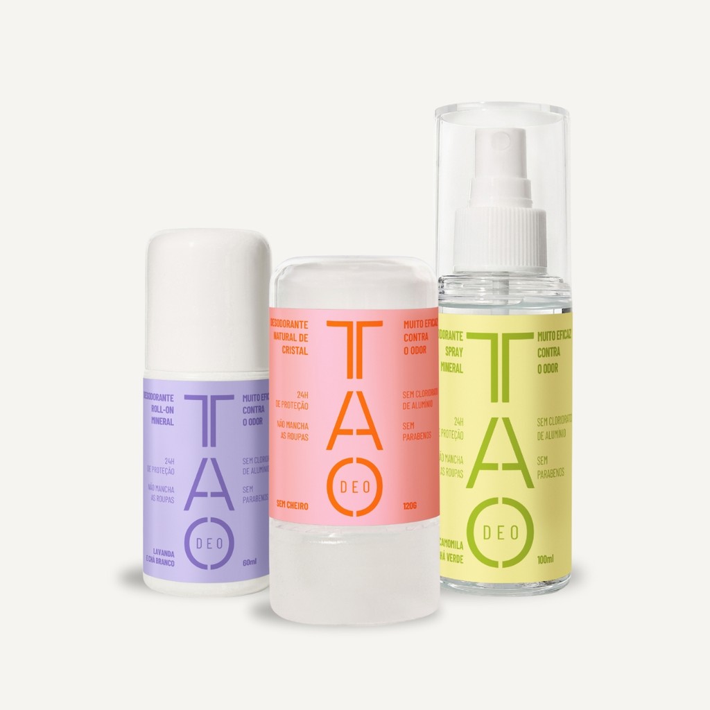 Kit Trabalho Confiança com 3 Desodorantes Veganos e Sem Alumínio