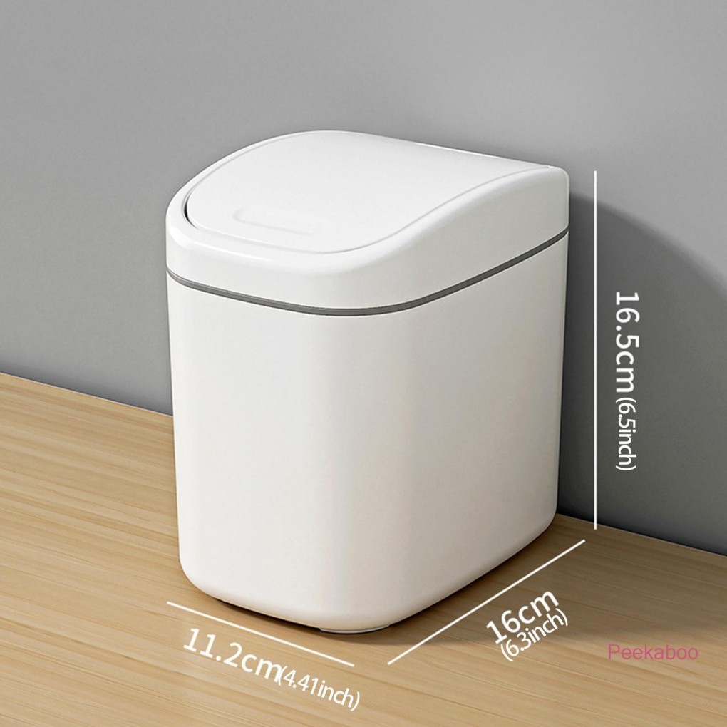 Multiuso Mini Lixeira De Mesa Com Tampa Lata De Lixo Plástico Organizador Decoração Portátil Casa em Oferta na Shopee