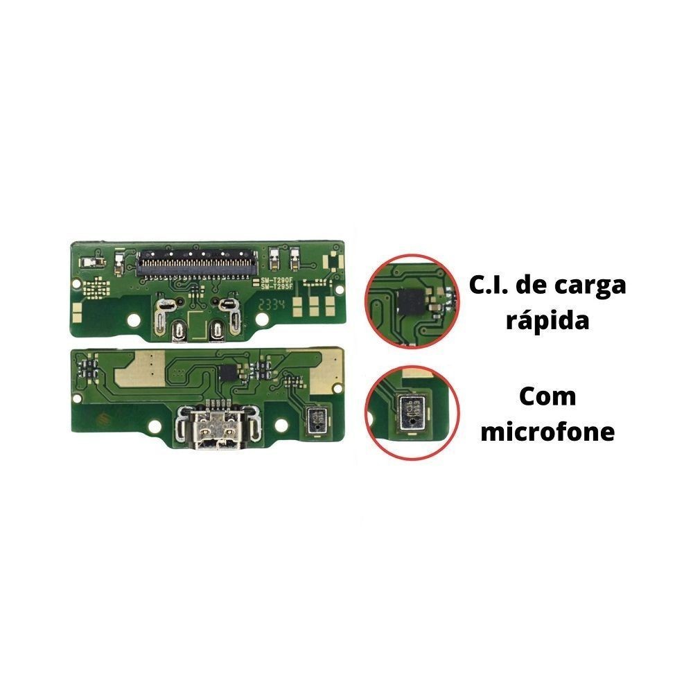 Placa Sub Conector De Carga Sam T290 (Tab A - Wi-Fi) | T295 (Tab A - 4g)