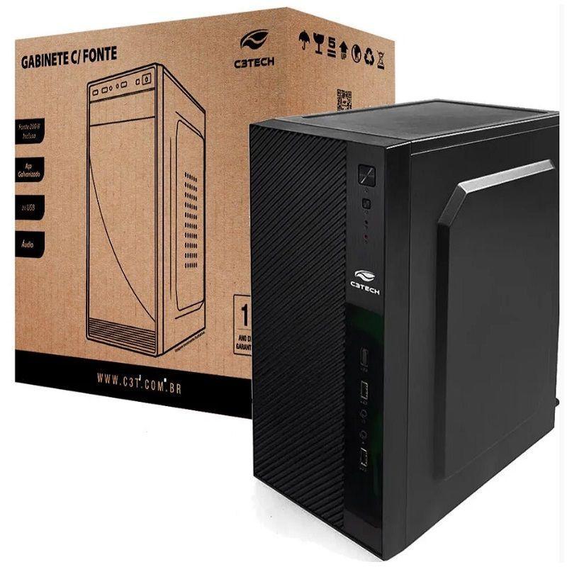 Gabinete C3Tech Micro-Atx Mt-31Bk C/ Fonte 200W