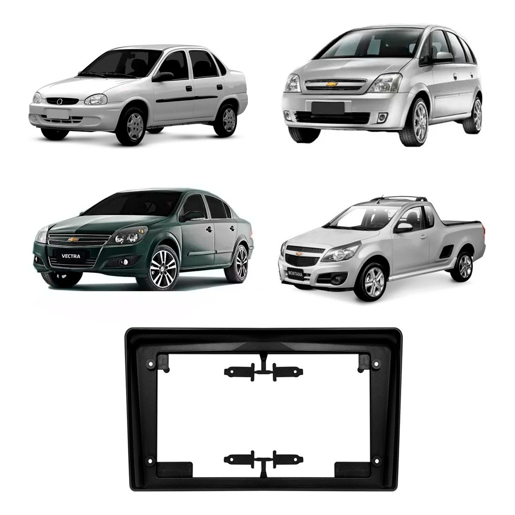 Moldura 2Din Corsa/Montana/Meriva/Vectra 9Pol EPX9GM016