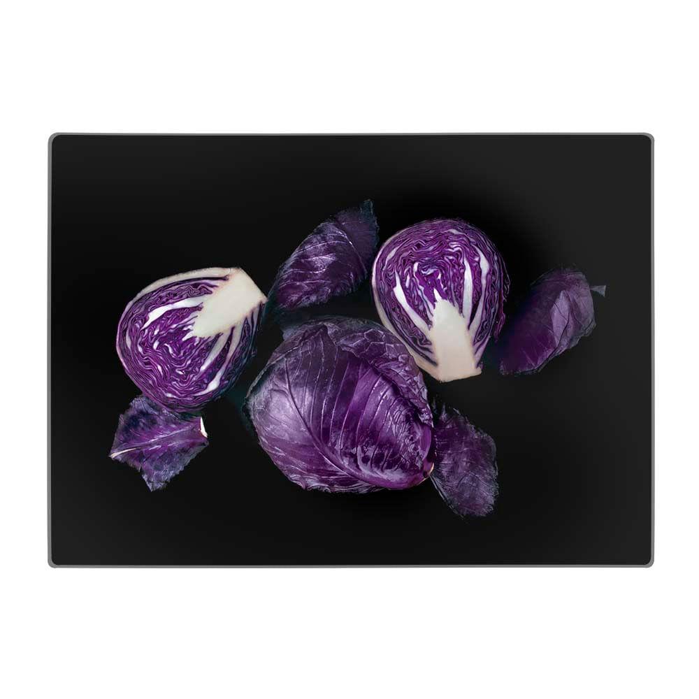 Tábua de Vidro para Corte Retangular 25cm x 35cm - repolho em Oferta na Shopee