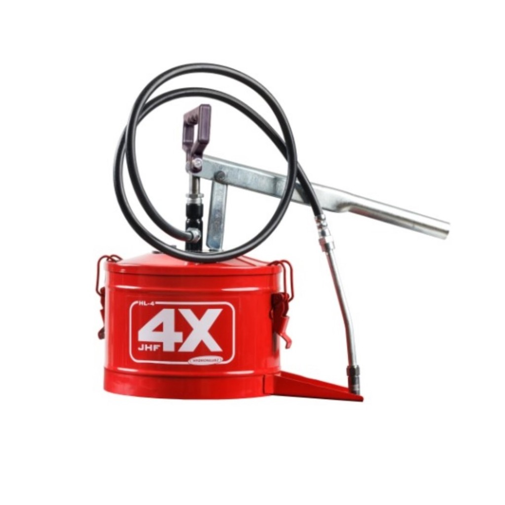 ENGRAXADEIRA MANUAL COM CAPACIDADE DE 4KG DE GRAXA JHF 4X VERMELHA 8487 - HIDROMAR