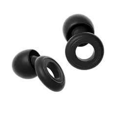 Tampão de Ouvido para Proteção Auricular Reutilizável em Silicone - Preto - Earplugs Shieeld Spirit - Gshield