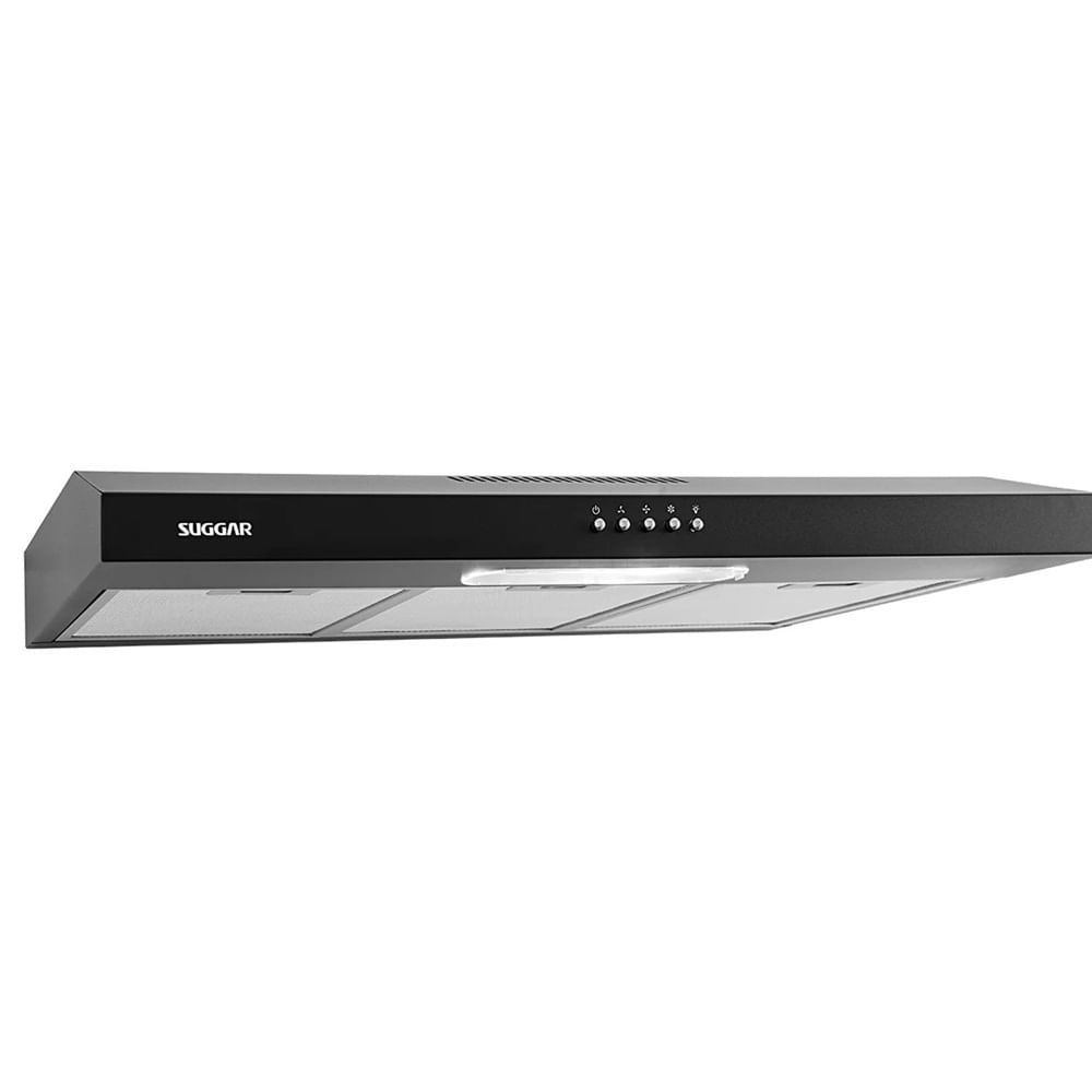 Depurador de Ar Slim Suggar 80cm Preto DPS182PT - 220 Volts
