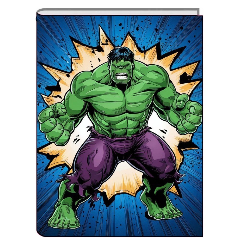 Caderno Hulk Brochura Grande 48 Folhas Capa Dura Caderno Escolar Capa Dura