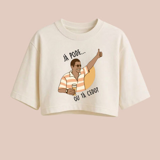 Cropped zeca ágodinho Estampa Pagodeira Camiseta Estilosa Que Combina Com Tudo promoção Envio rapido