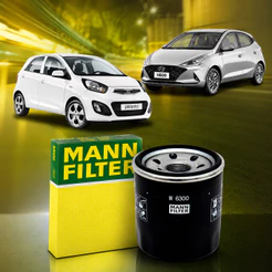 Filtro Oleo Hb20 Hb20s 1.0 12v 2013 Em Diante Picanto 1.0 1.1 2006 em Diante W6300 Mann
