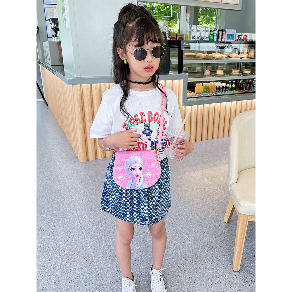 Crianças sacos bonito meninas saco do mensageiro princesa Aisha bolsa bebê moda menina bolsa de ombro um ombro na moda