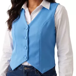 Colete alfaiataria feminino social elegante Frente Dupla face moda feminina