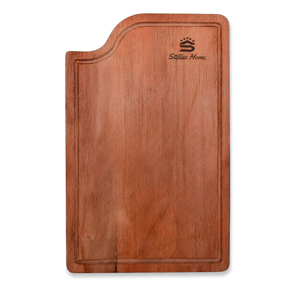 Tábua De Corte Madeira Teca Para Cuba Gourmet Stillus 35X22cm Resistente