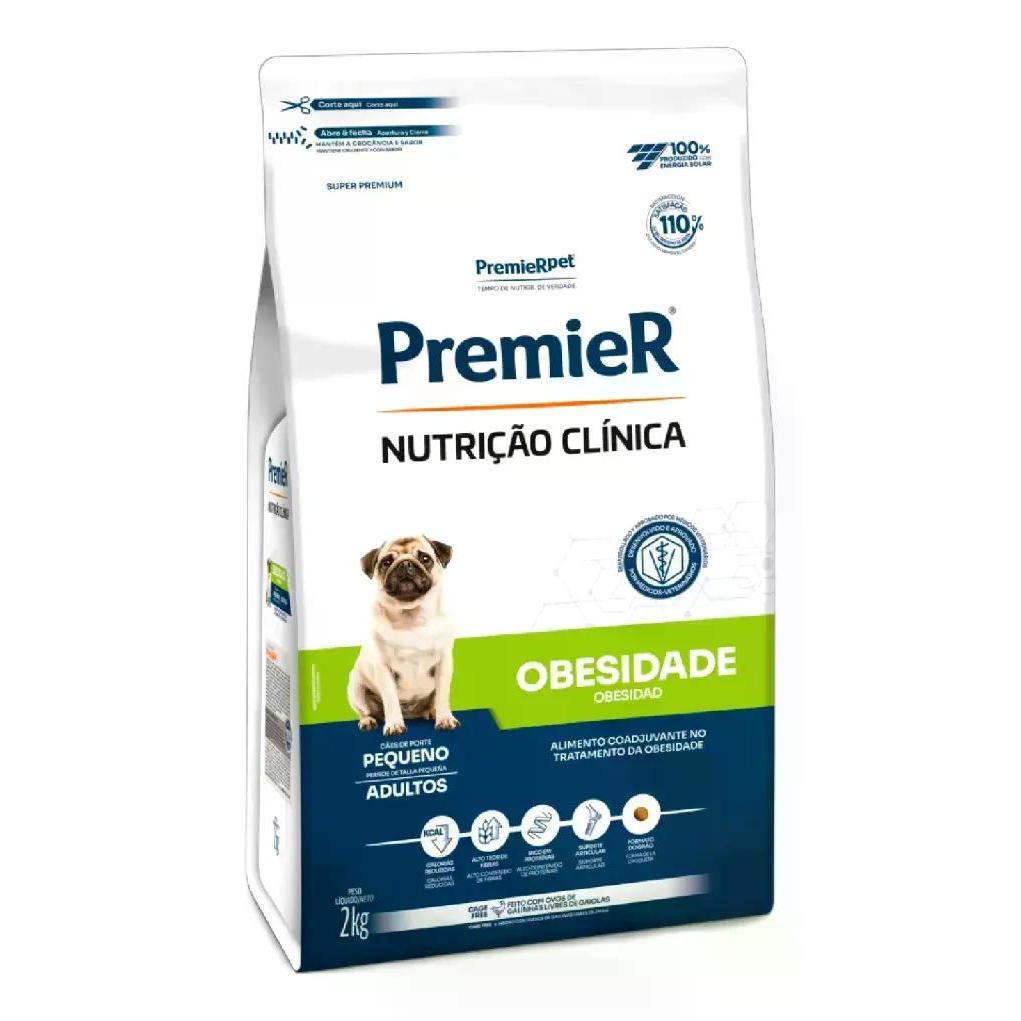 Ração Premier Nutrição Clínica Obesida Cães Adultos pp 2kg