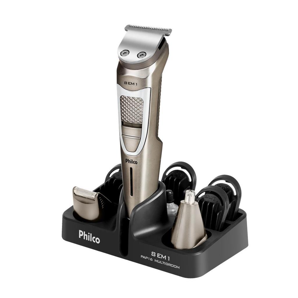 Aparador de Pelos Philco Multigroom 8 em 1 5W PAP16