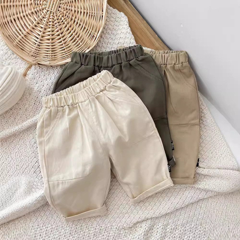 Crianças calças casuais primavera outono roupas versão coreana calças das mulheres dos homens do bebê estilo ocidental c