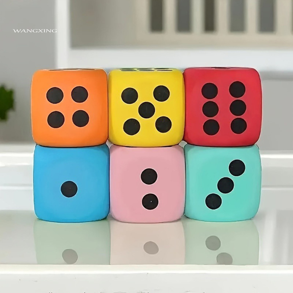 Durable Foam Dice Handheld Casino 6/8cm Giant Eva Corner Six-sided for Board Games Party Decoration Kids Toy Game Prop F