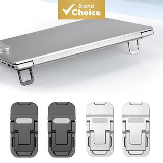 Suporte Dobrável Mini para Laptop 2 peças, Suporte para Teclado de Computador Portátil com 2 Ângulos Ajustáveis, Adesivo